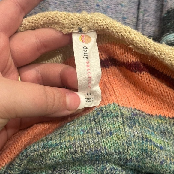 Daily Practice by Anthropologie Colorblock Turtleneck Sweater Dress Size XL - Picture 6 of 9